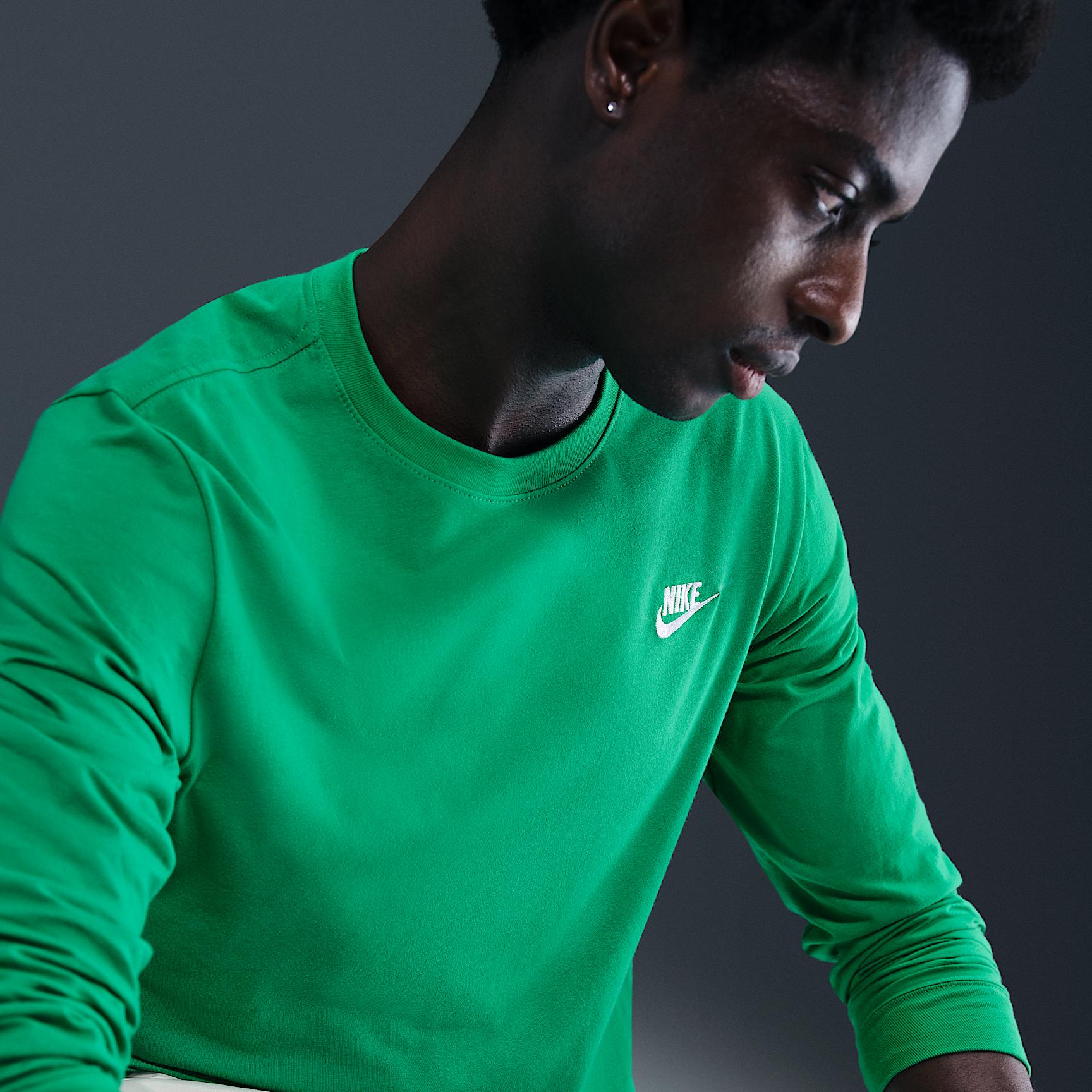 Mens Nike Sportswear Club Long-Sleeve T-Shirt | AR5193-324 Product Image