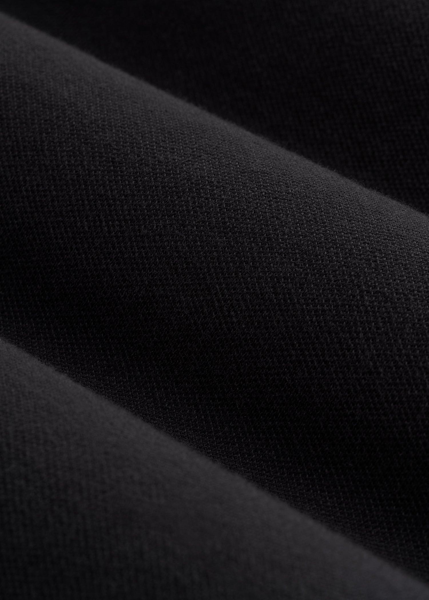 Classic Polo with Embroidered Logo for Tall Men in Black Male Product Image