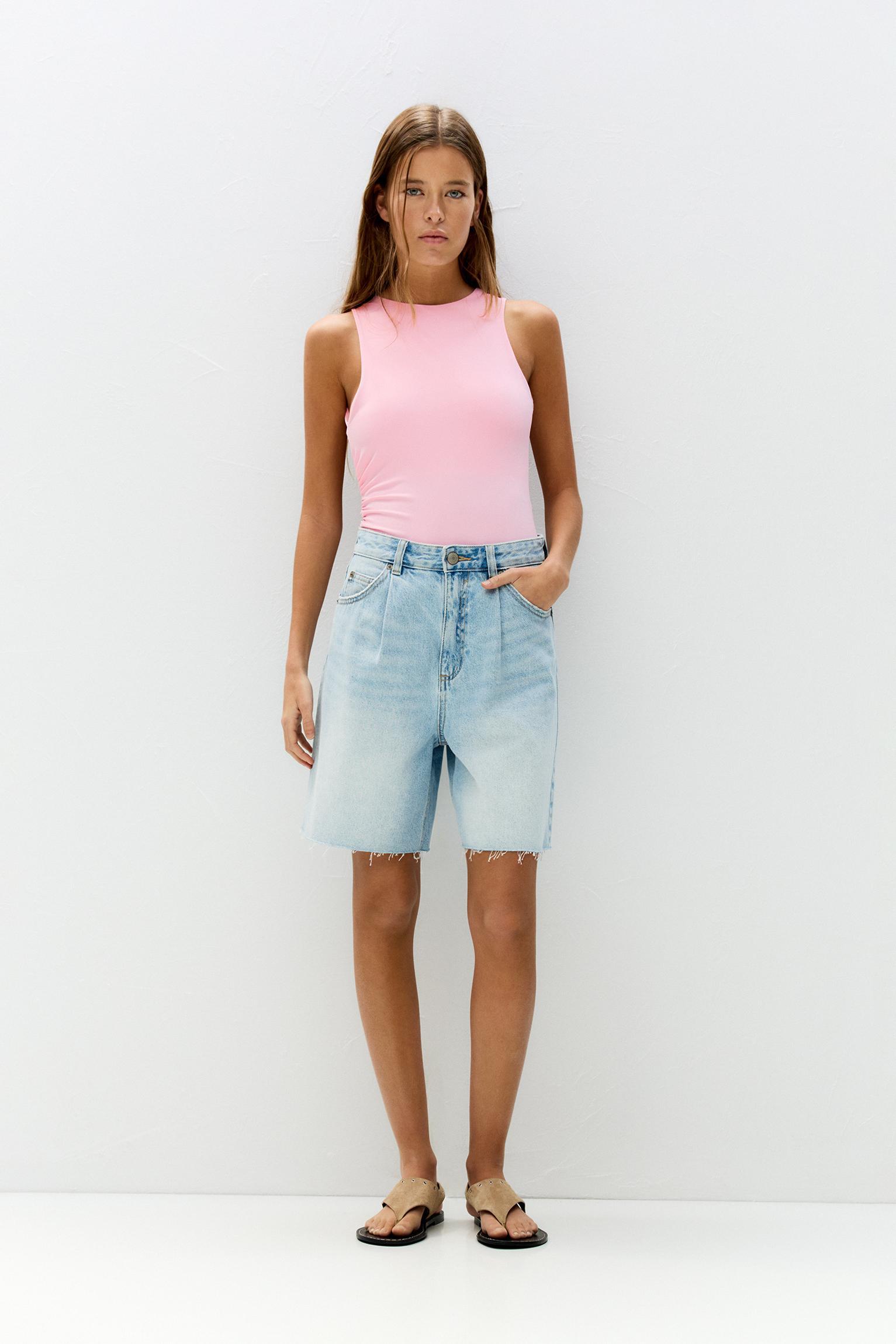 Polyamide bodysuit with an asymmetric back Product Image