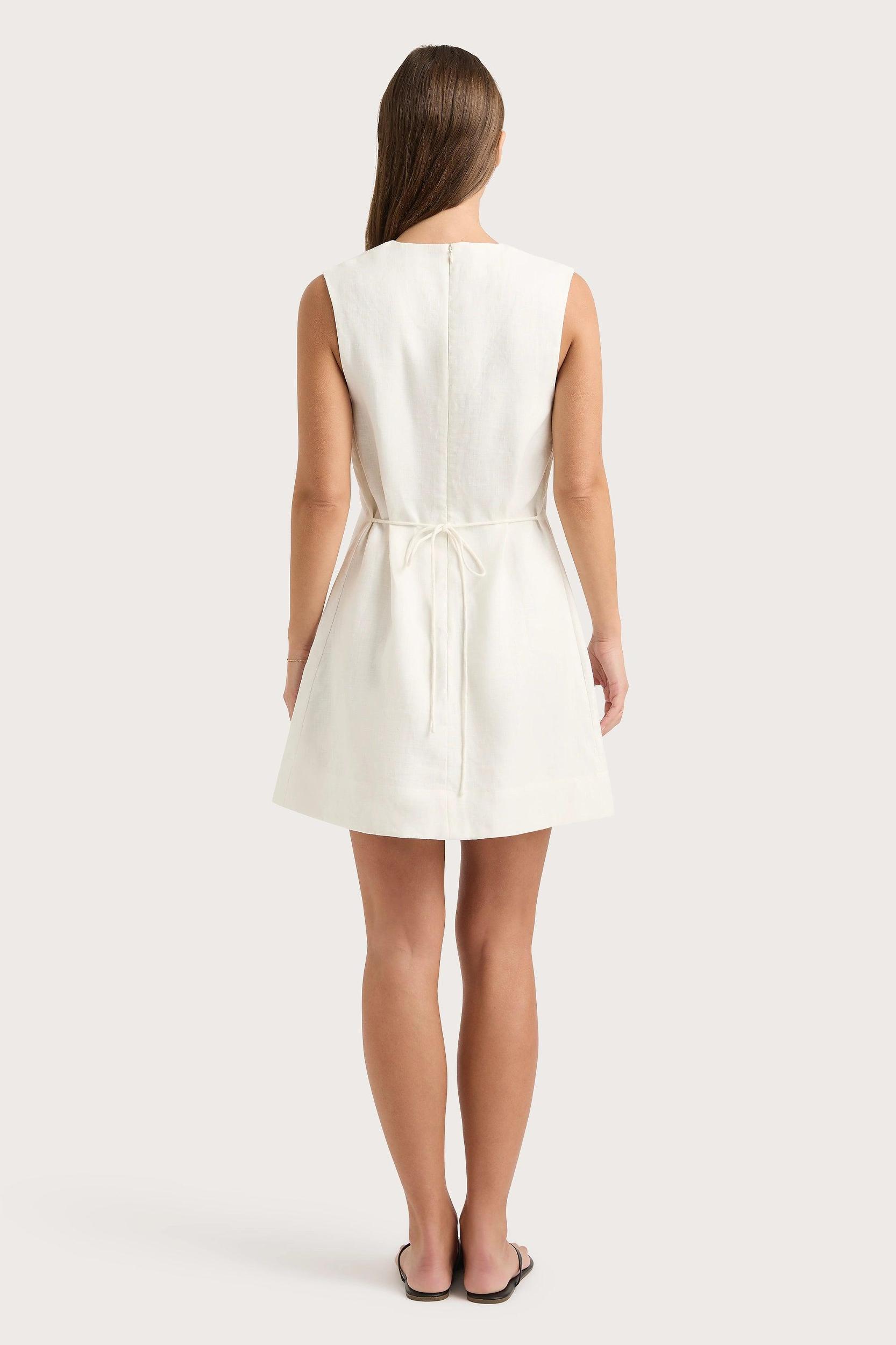 Daiane Mini Dress White - Final Sale Product Image