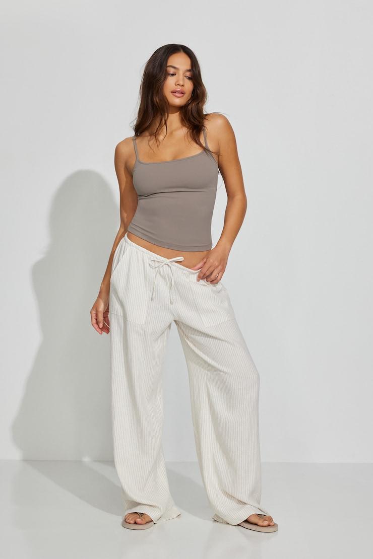 Millie Linen Pull-On Pants Product Image