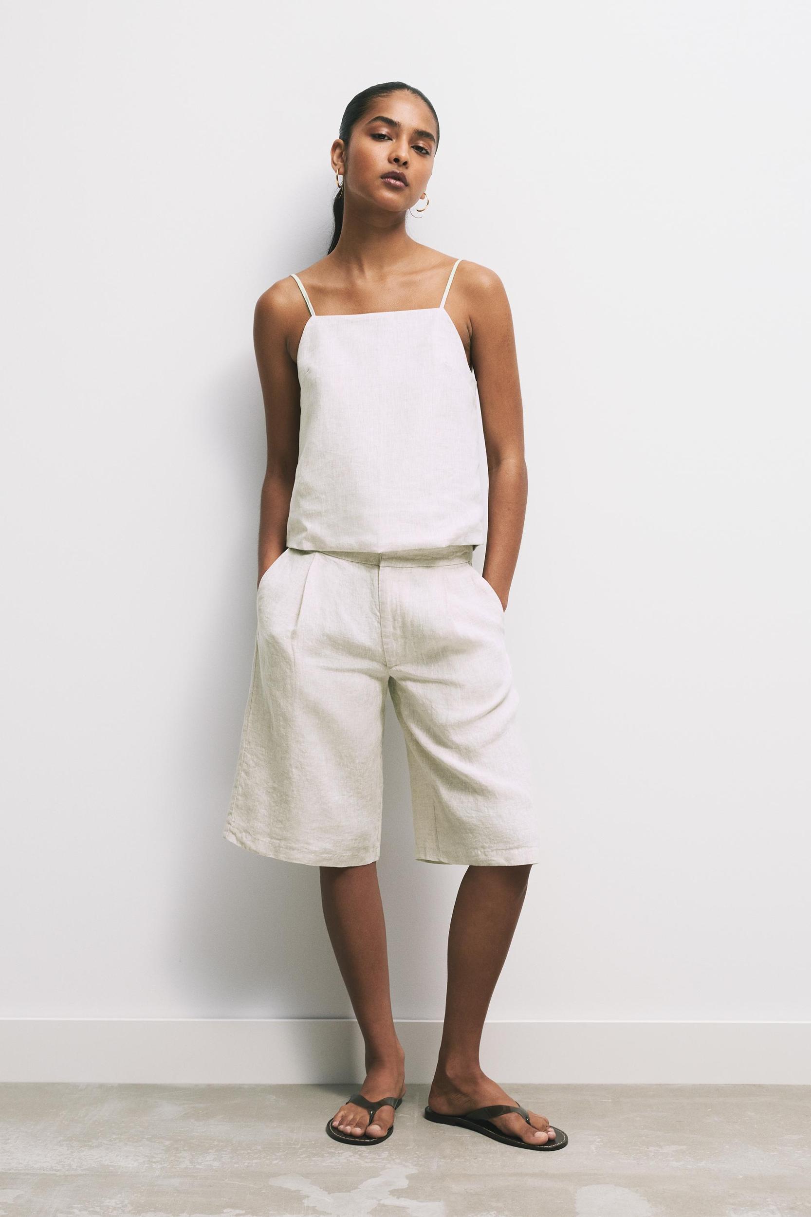 100% linen top Product Image