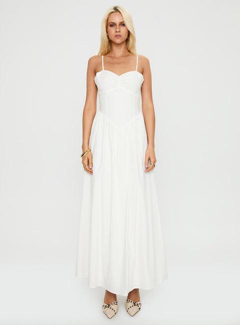 Ceremonious Maxi Dress White Product Image