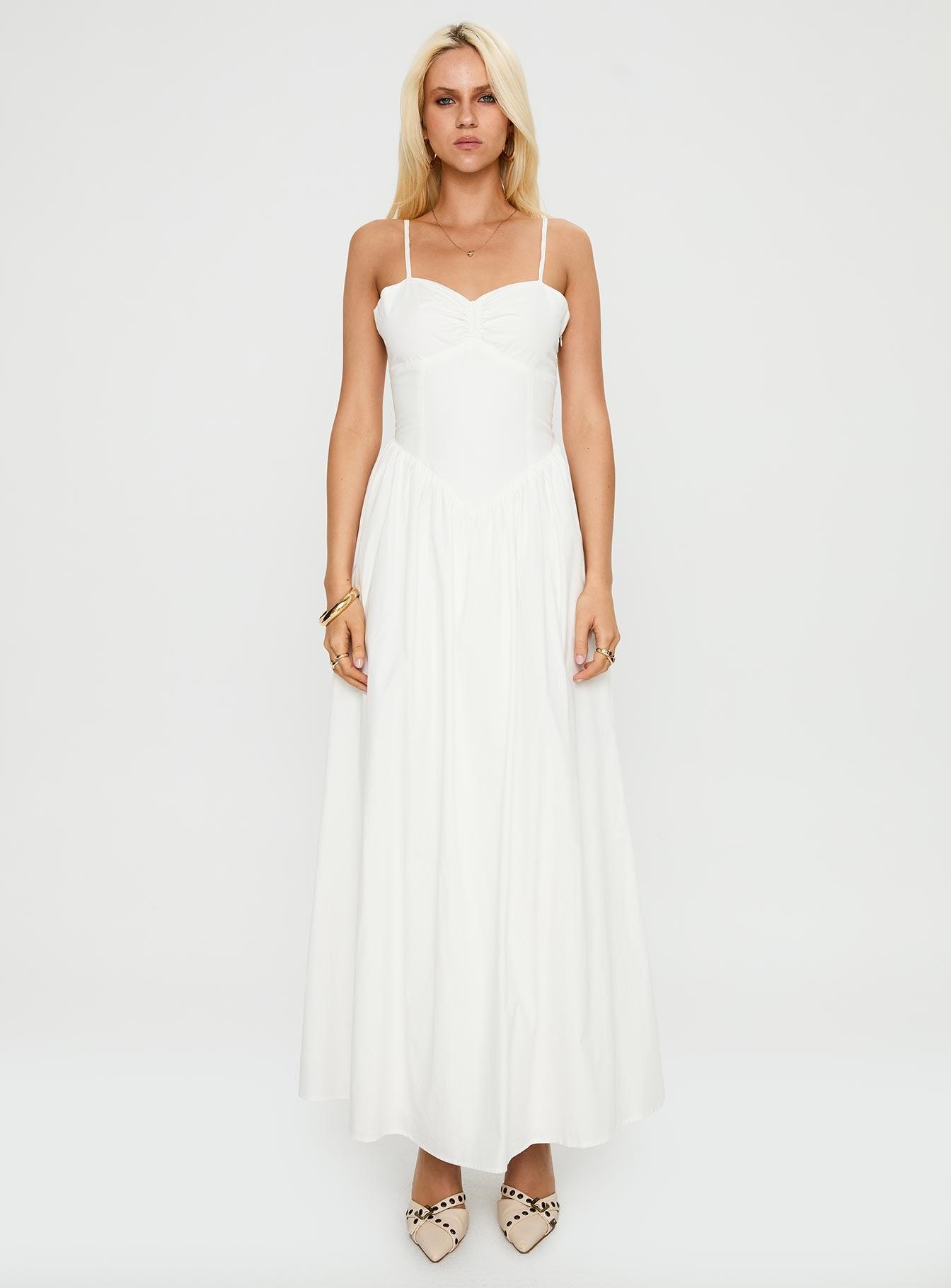 Ceremonious Maxi Dress White Product Image