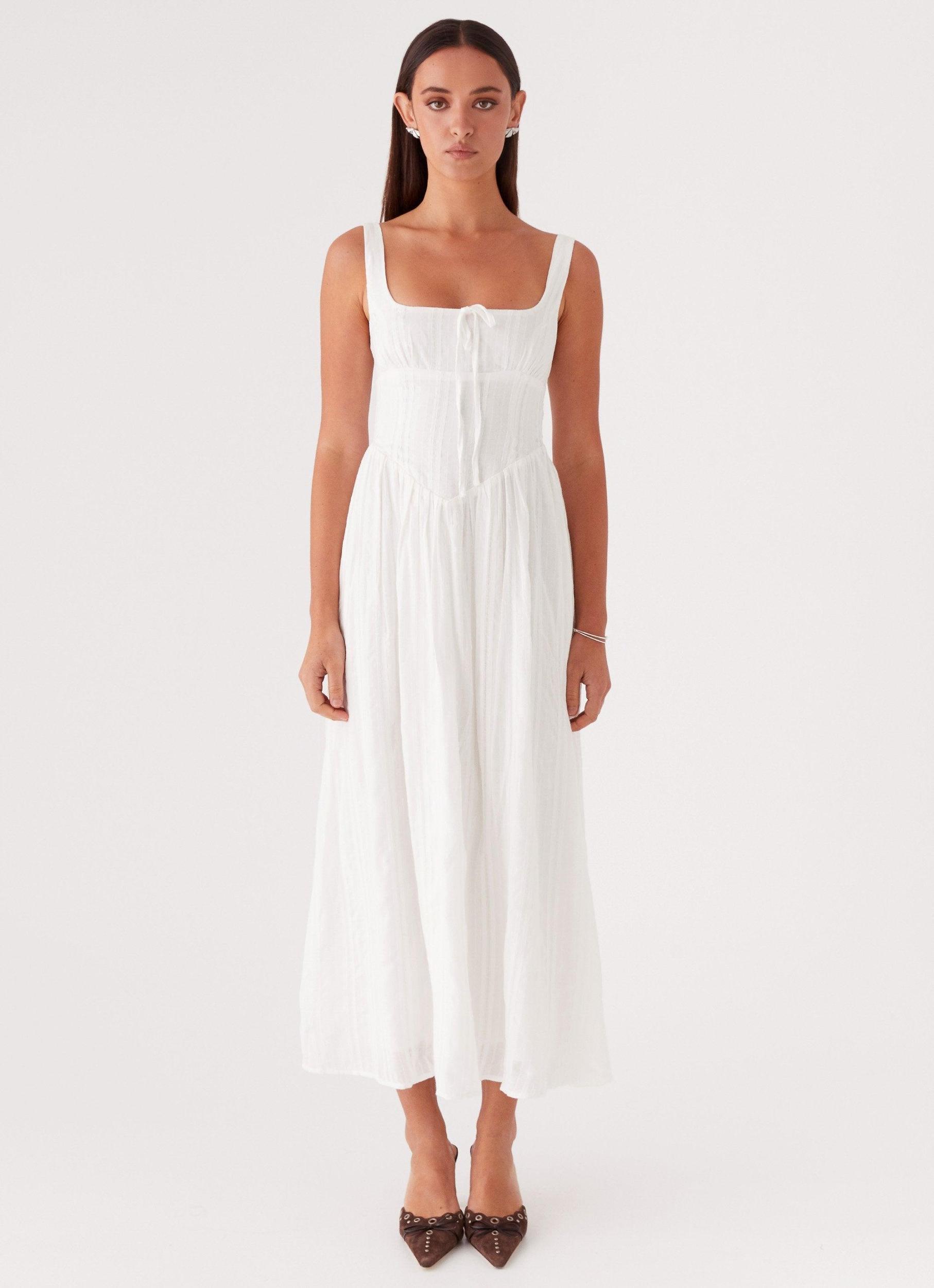 Pascuelle Midi Dress - White Product Image