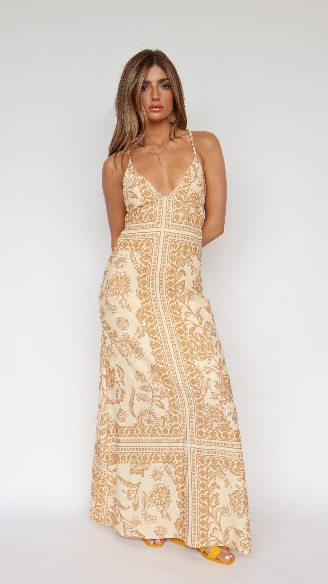 Jules Printed Maxi Dress Product Image