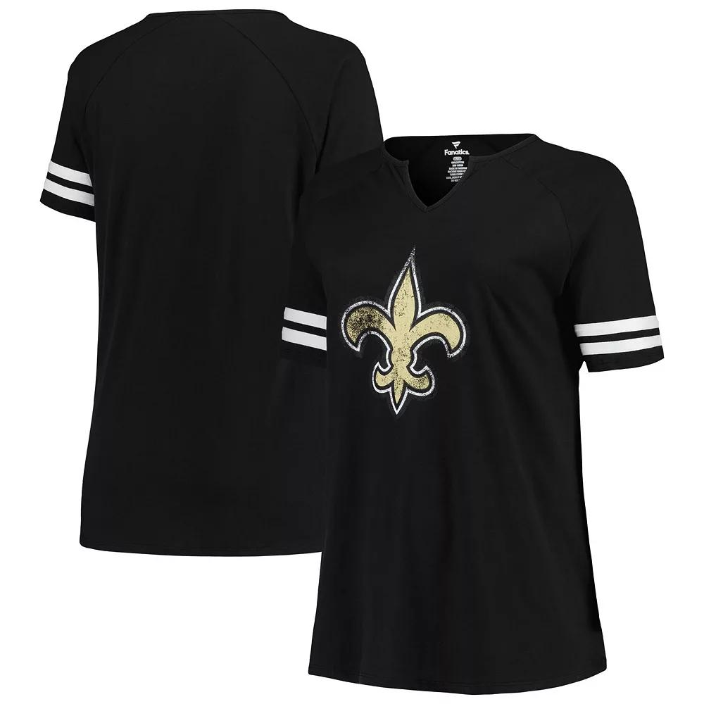 Women's Fanatics Branded Black New Orleans Saints Plus  Product Image