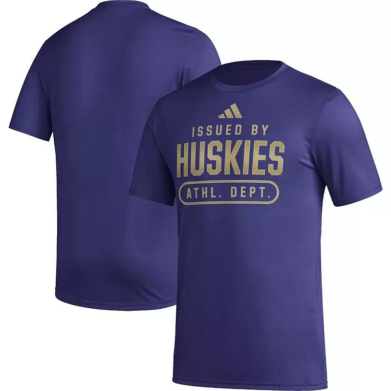 Men's adidas Purple Washington Huskies AEROREADY Pregame T-Shirt,  Product Image