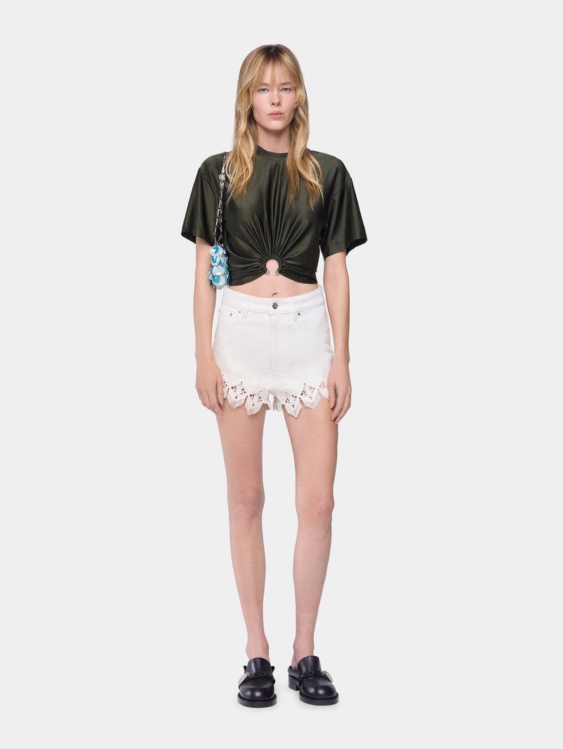 CROPPED T-SHIRT IN JERSEY Product Image