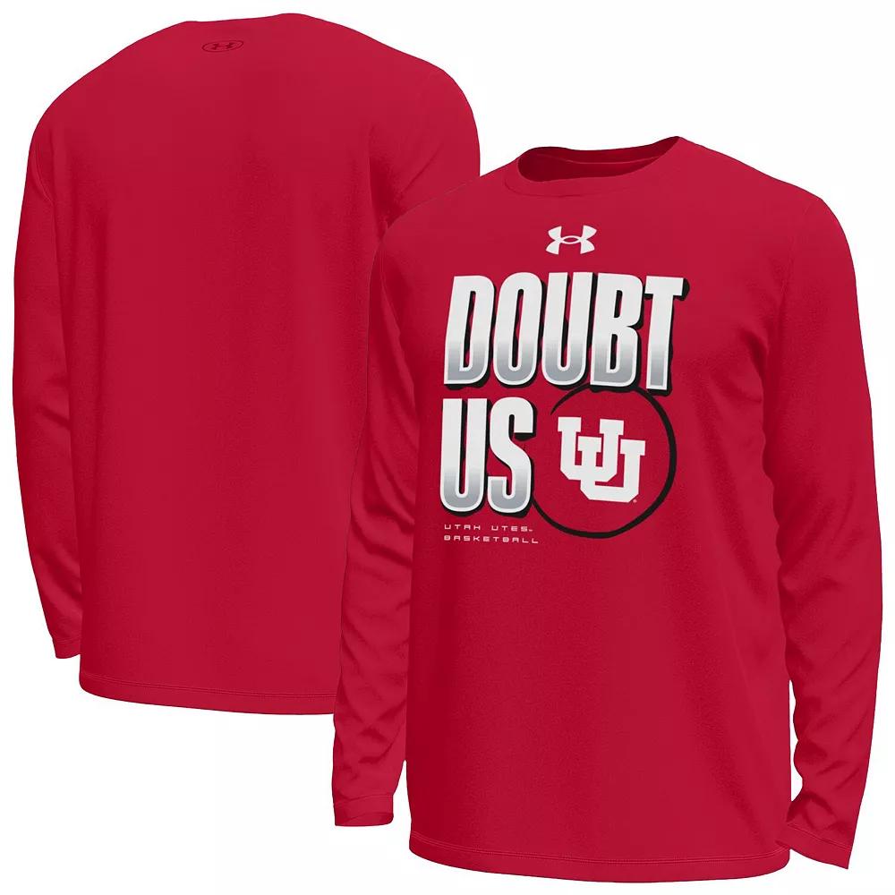 Men's Under Armour Red Utah Utes March Madness Unity Long Sleeve T-Shirt, Size: Medium, Ute Red Product Image