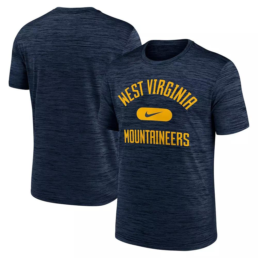 Men's Nike Navy West Virginia Mountaineers Velocity Mascot Performance T-Shirt,  Product Image
