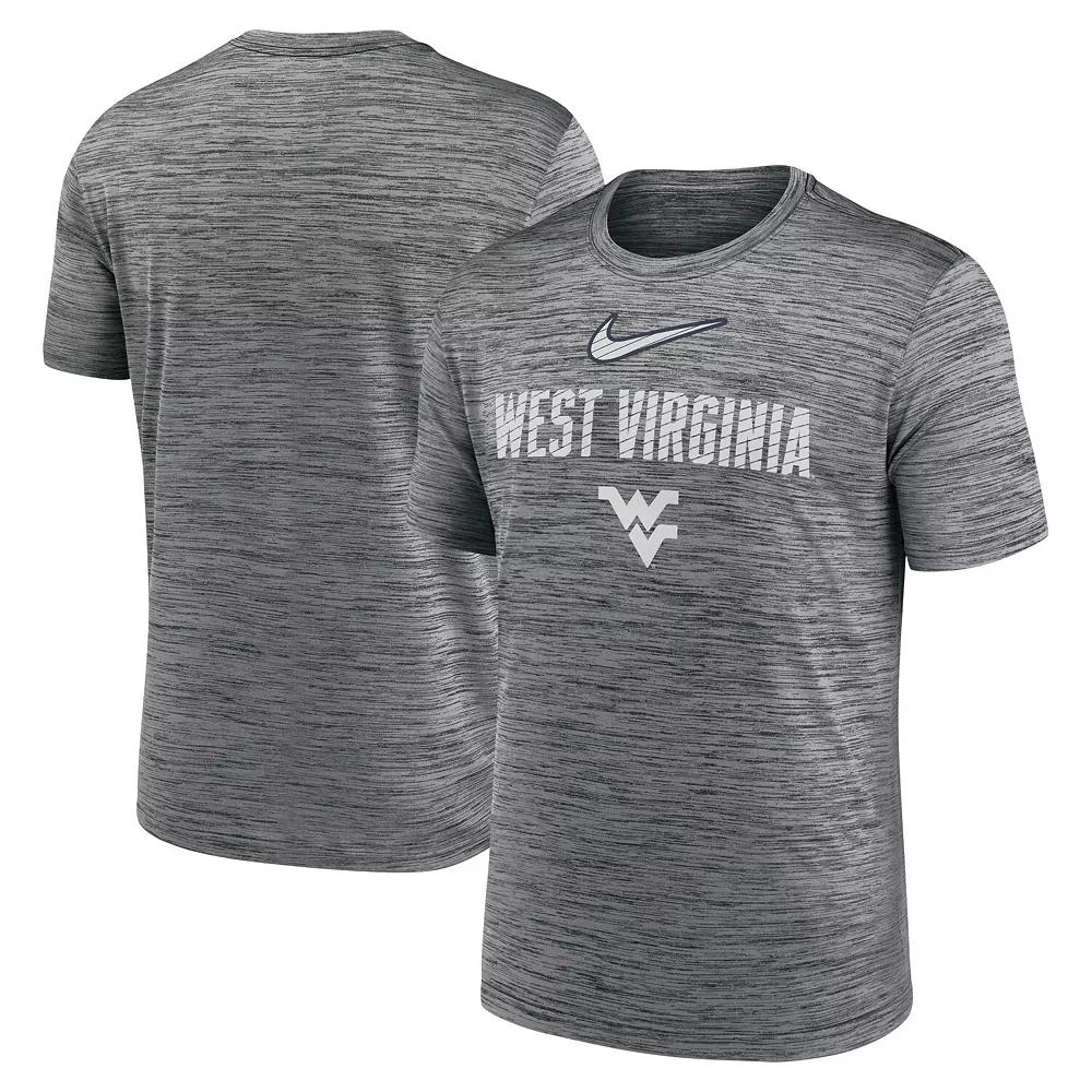 Men's Nike Anthracite West Virginia Mountaineers Campus Slant Velocity Performance T-Shirt,  Product Image