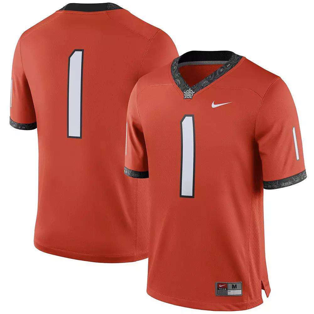 Men's Nike #1 Orange Oklahoma State Cowboys Alternate Game Jersey, Size: Medium Product Image