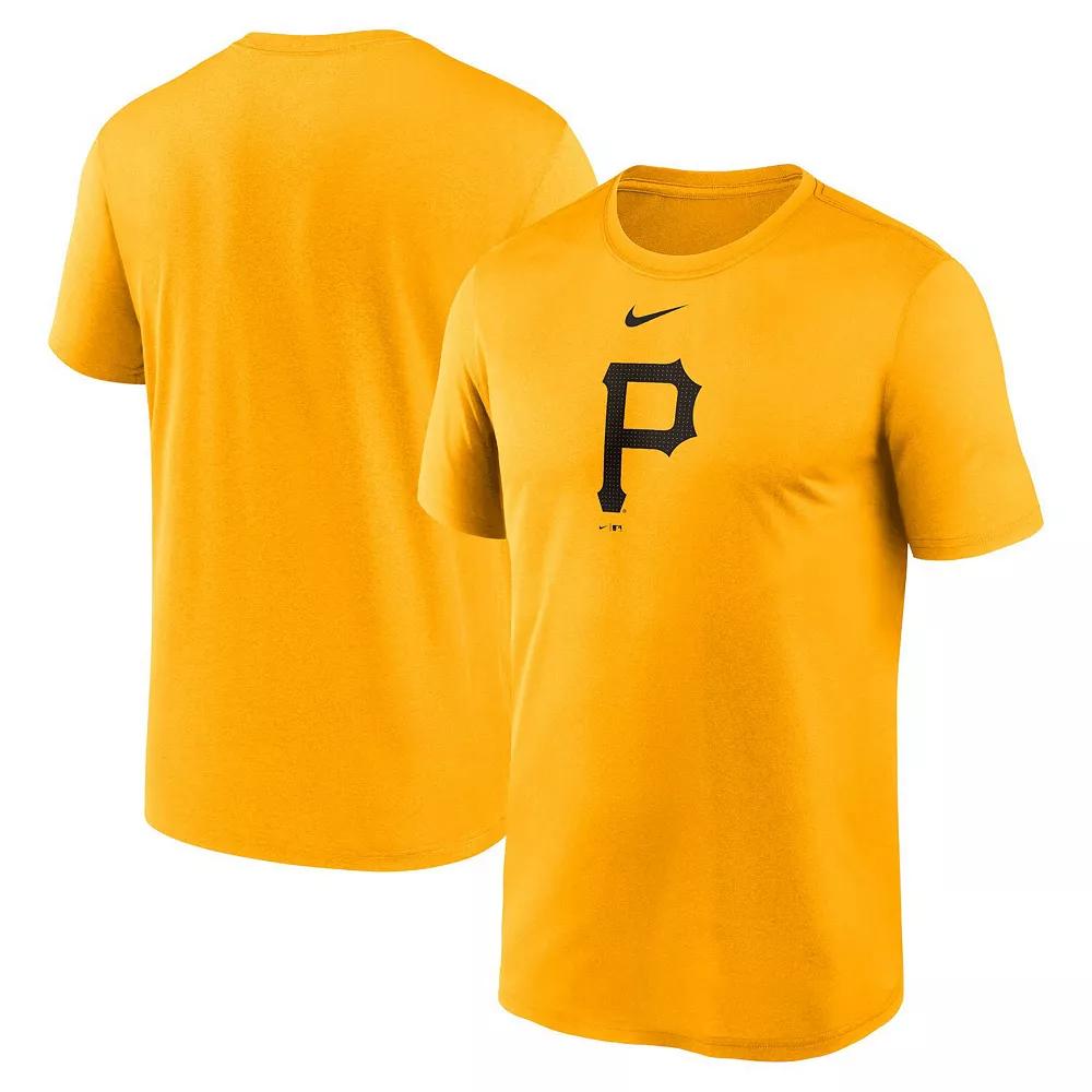 Men's Nike Gold Pittsburgh Pirates Legend Fuse Large Logo Performance T-Shirt,  Product Image