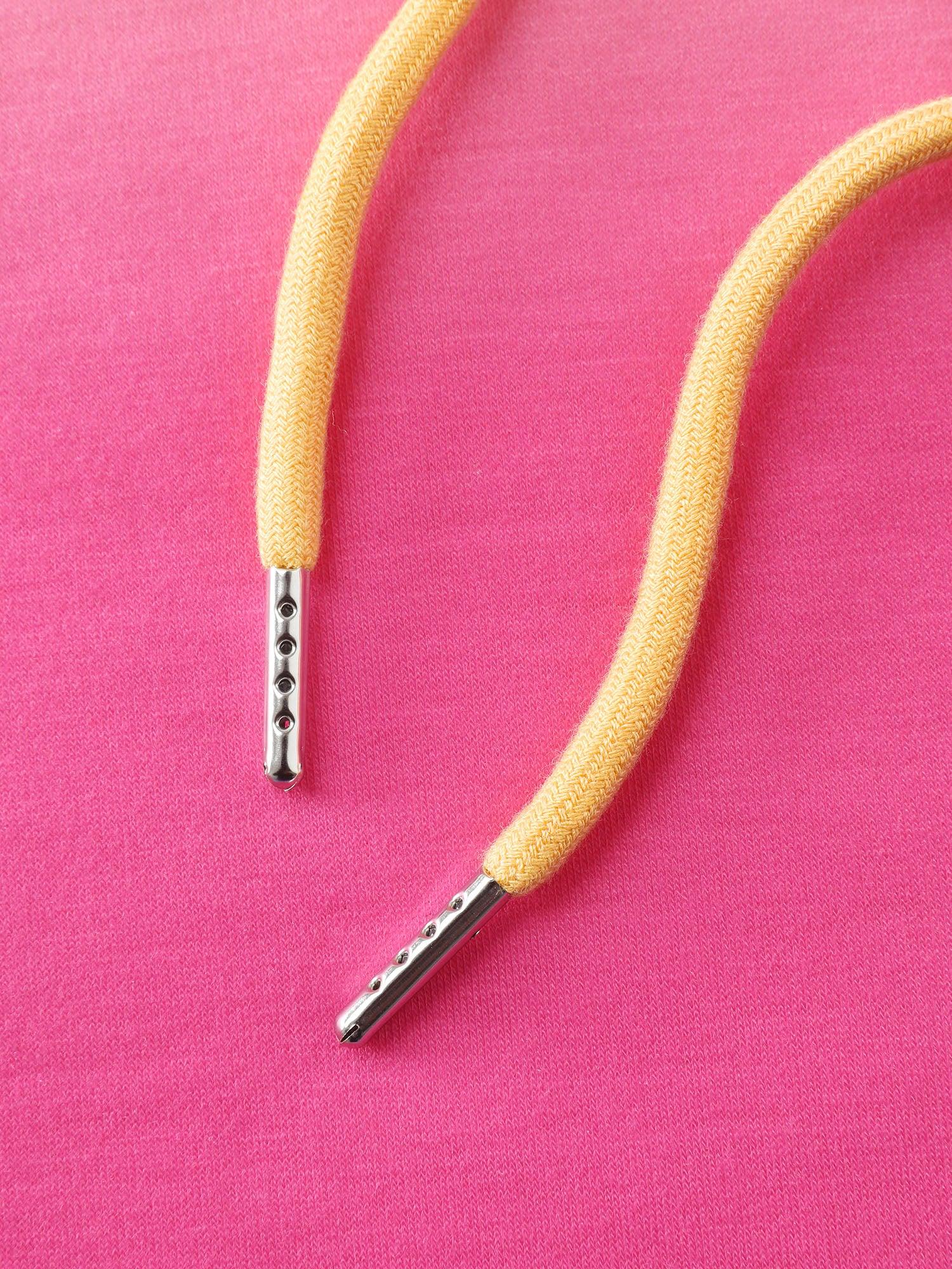 Color Gradient Stretchy Hem Hoodie Female Product Image