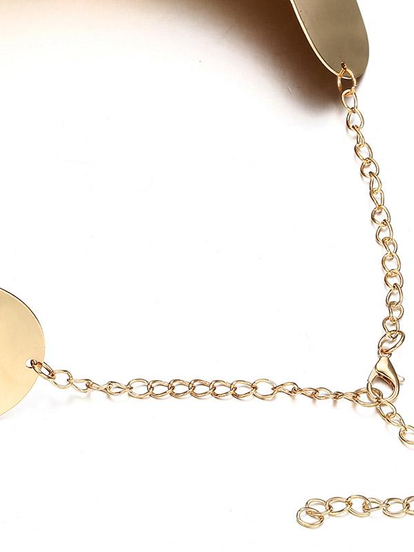 Geometric Necklaces Accessories + Earrings Accessories + Bracelet Accessories Three Pieces Set Product Image