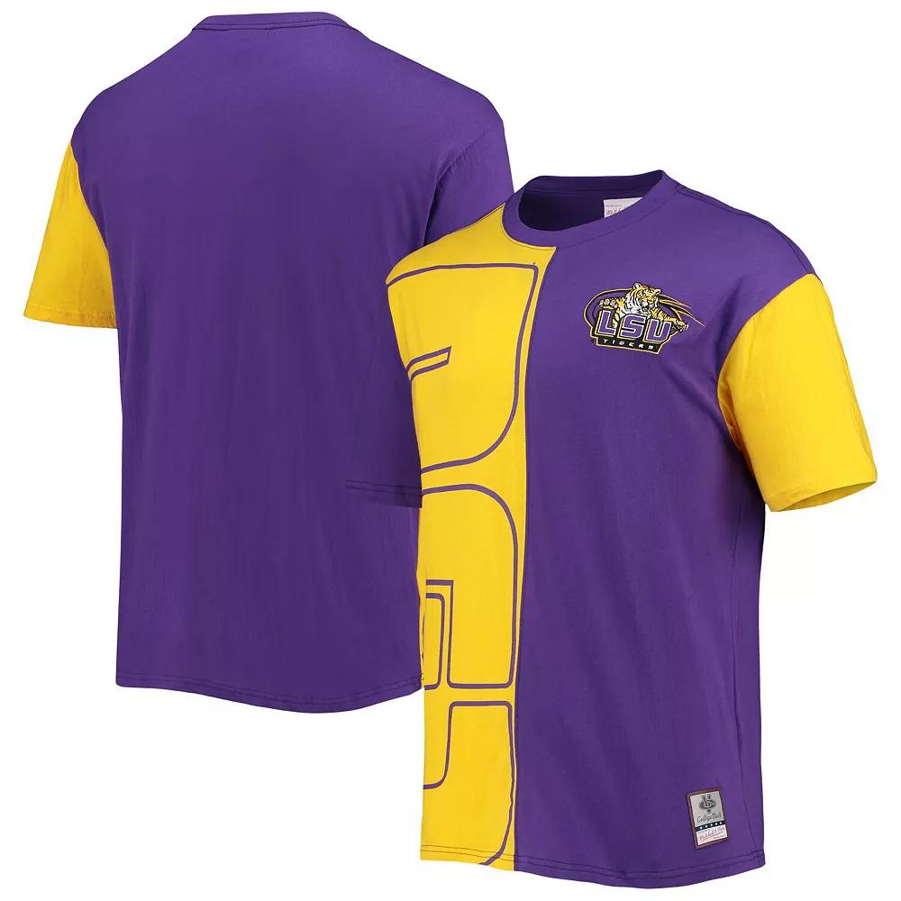 Men's Mitchell & Ness Purple/Gold LSU Tigers Play By Play 2.0 T-Shirt, Size: Medium Product Image