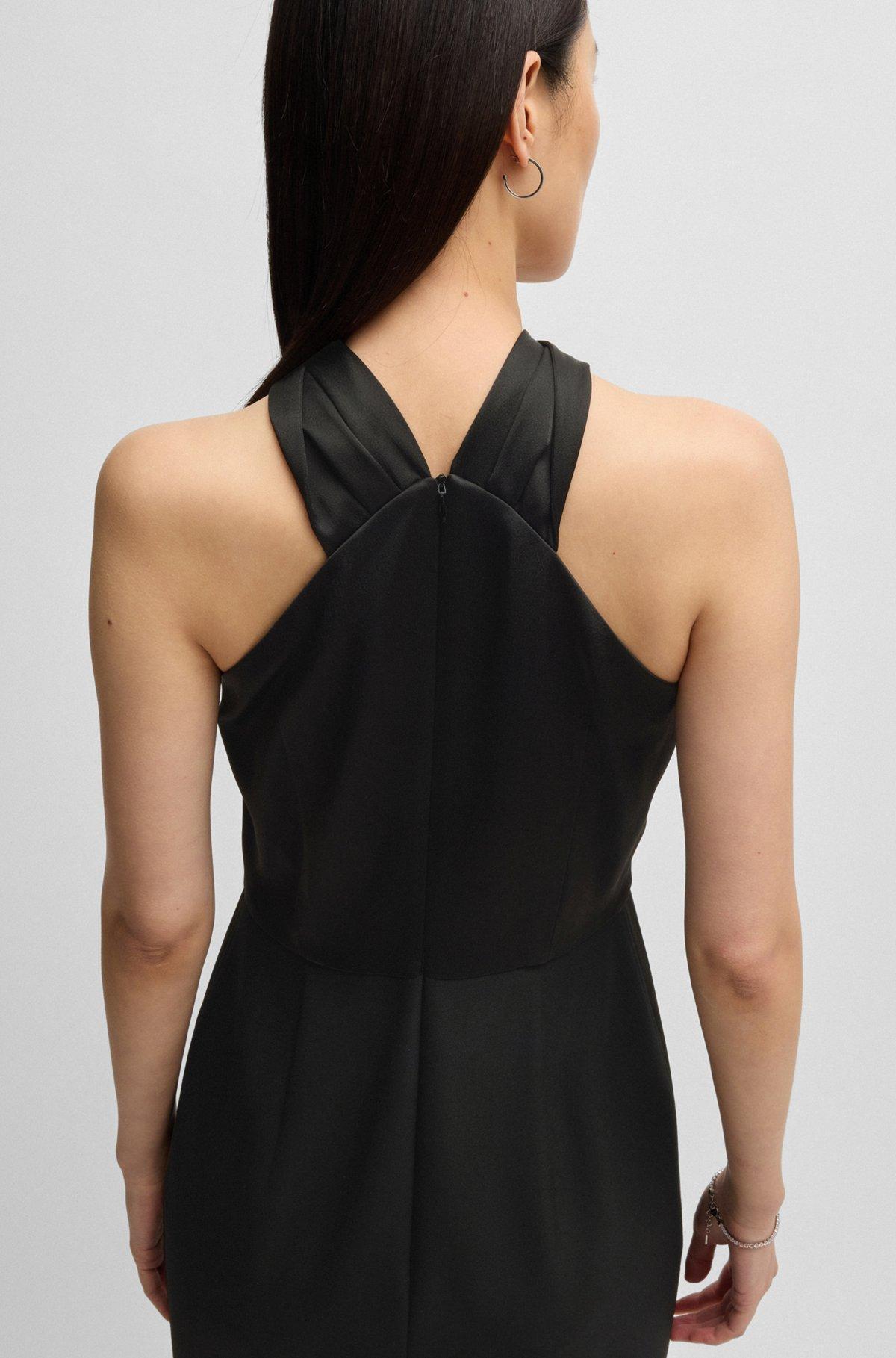 Twist-detail dress in stretch fabric Product Image