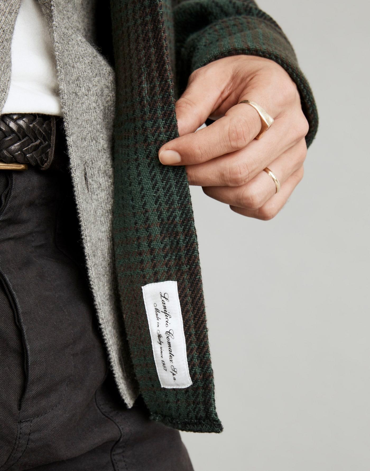 Brushed Easy Shirt-Jacket in Italian Fabric Product Image