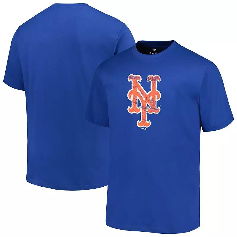 Men's Profile Royal New York Mets Big & Tall Primary Logo T-Shirt,  Product Image