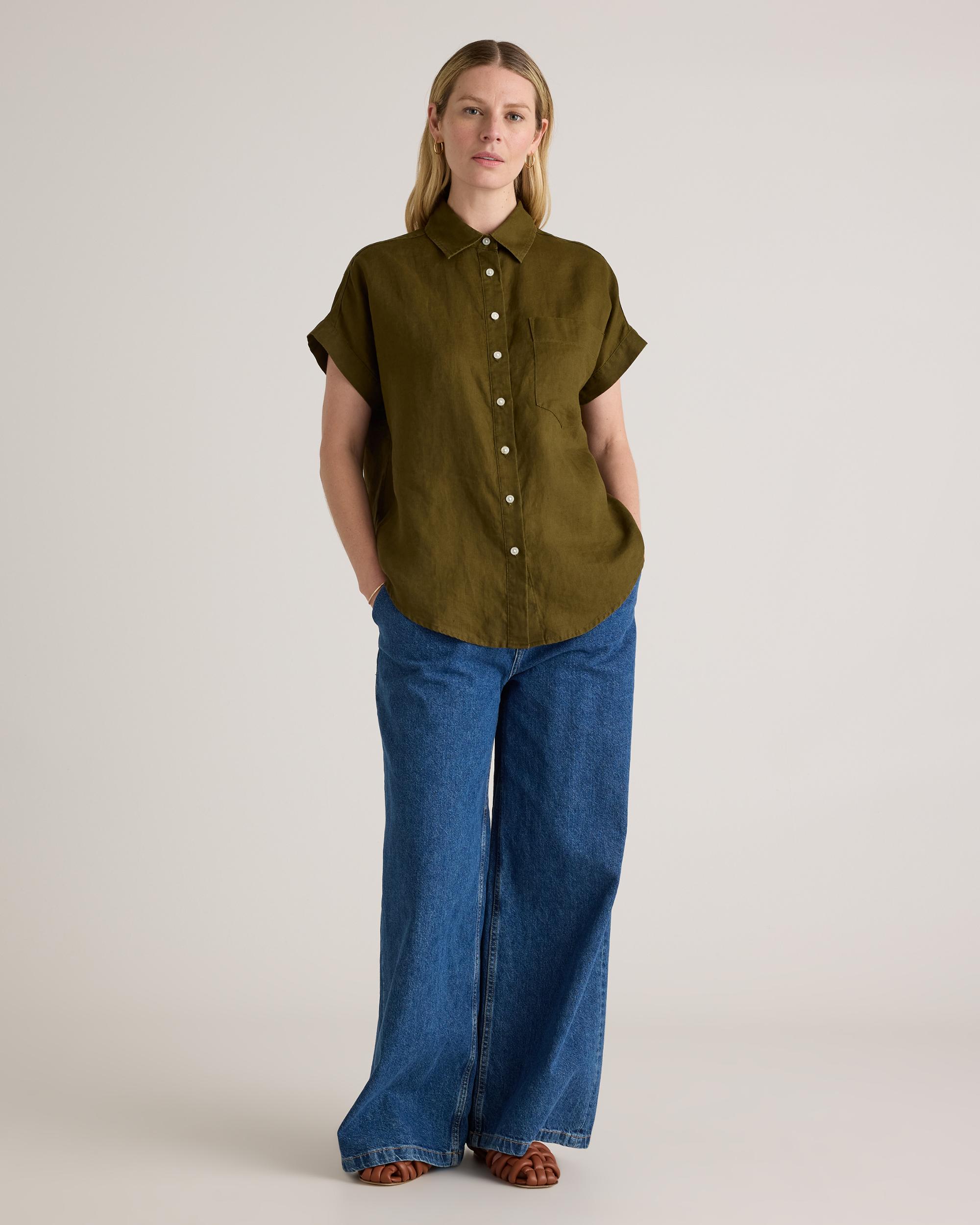 Quince | Women's 100% European Linen Camp Shirt Product Image