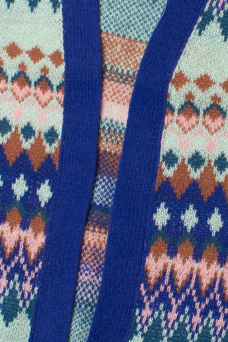 Diamond Pattern Open Cardigan Product Image