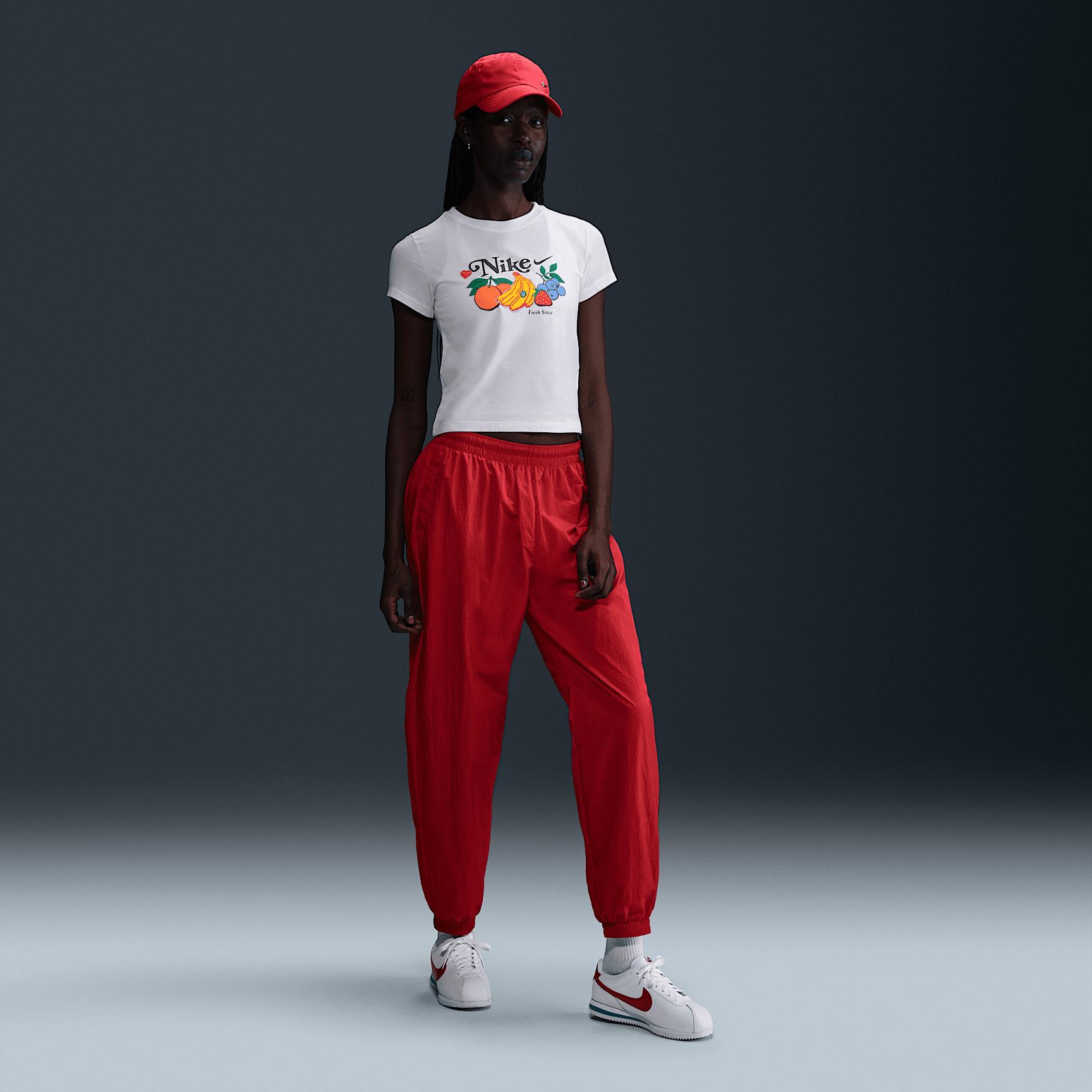 Womens Nike Sportswear Chill Knit Slim Cropped T-Shirt | HV6408-100 Product Image