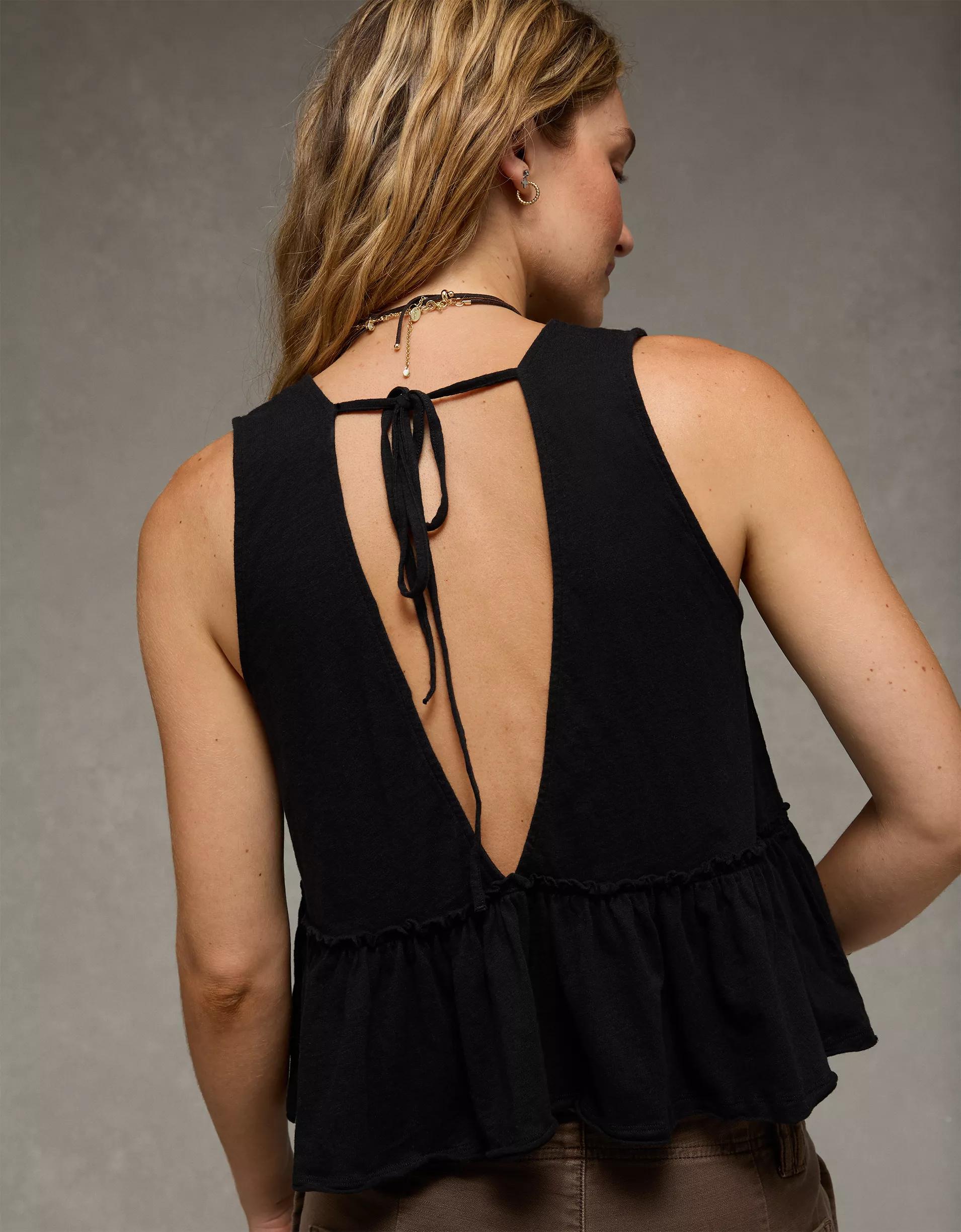 AE Sunchaser Knit V-Neck Swing Tank Top Product Image