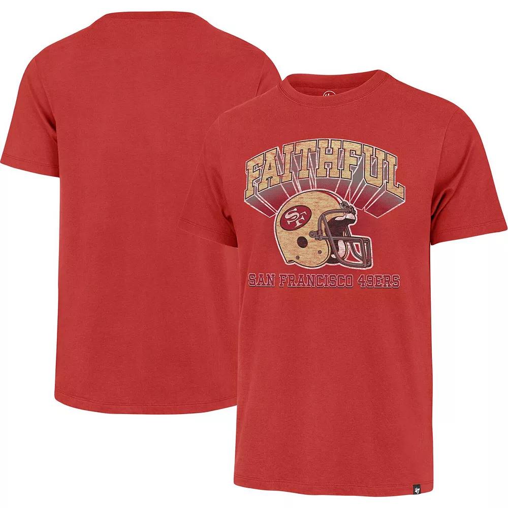 Men's '47 Scarlet San Francisco 49ers Regional Franklin T-Shirt,  Product Image
