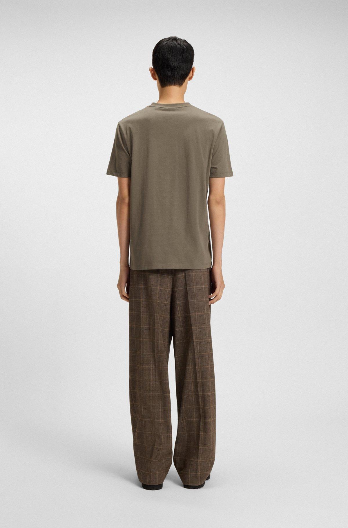 Mercerised-cotton T-shirt with Double B monogram Product Image