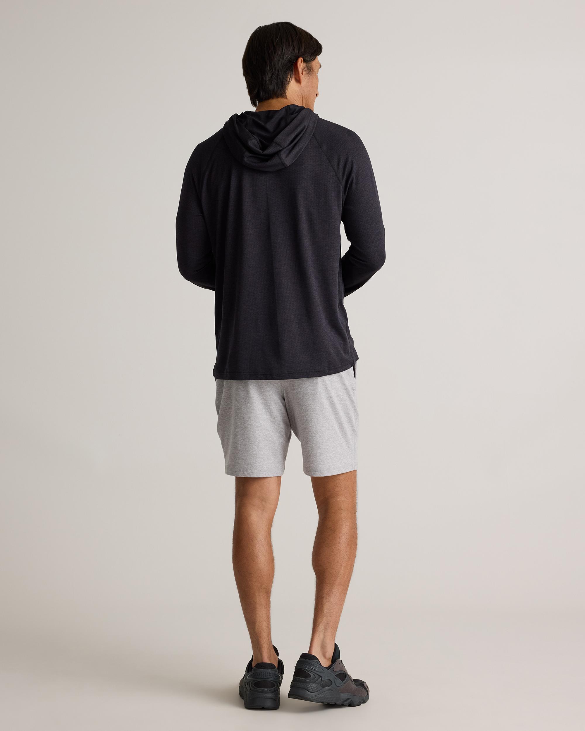 Quince | Men's Mesh Performance Training Quarter Zip Hoodie Recycled Polyester Product Image