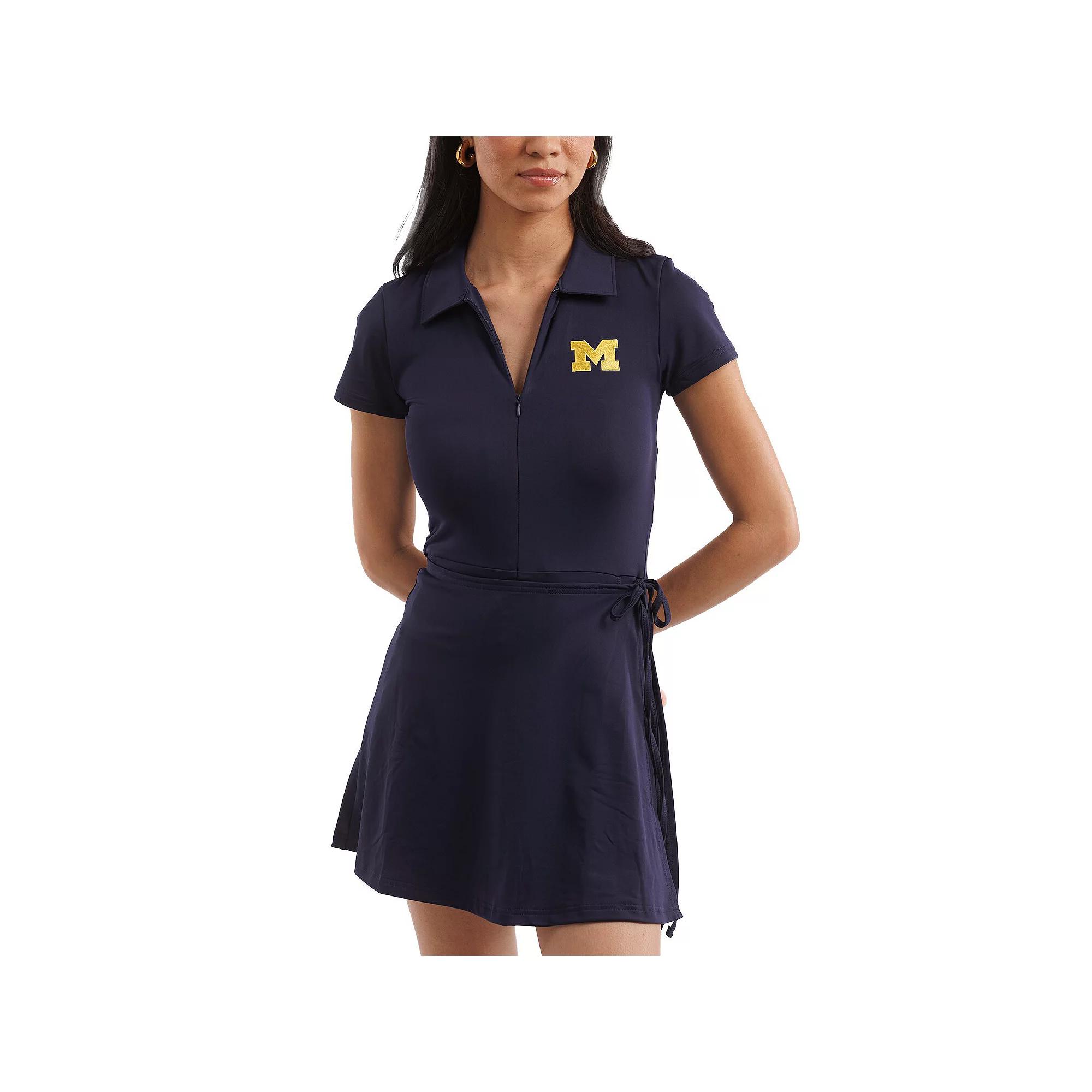 Women's Smith & Quinn Navy Michigan Wolverines Tailgate Collection Ivy Dress, Size: Large, Blue Product Image