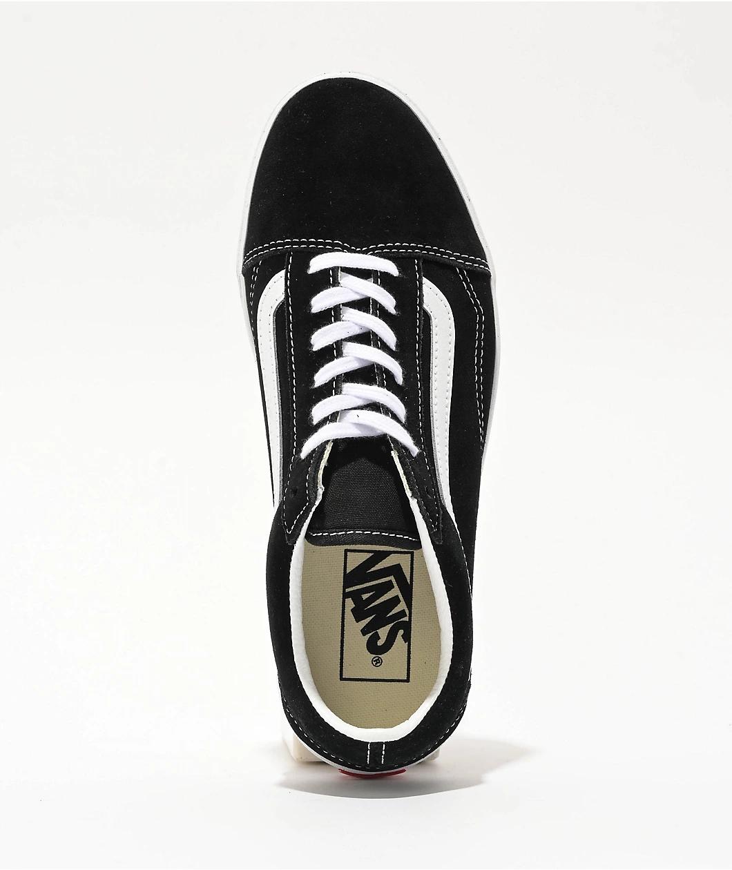 Vans Old Skool Lowpro Black & White Skate Shoes Product Image
