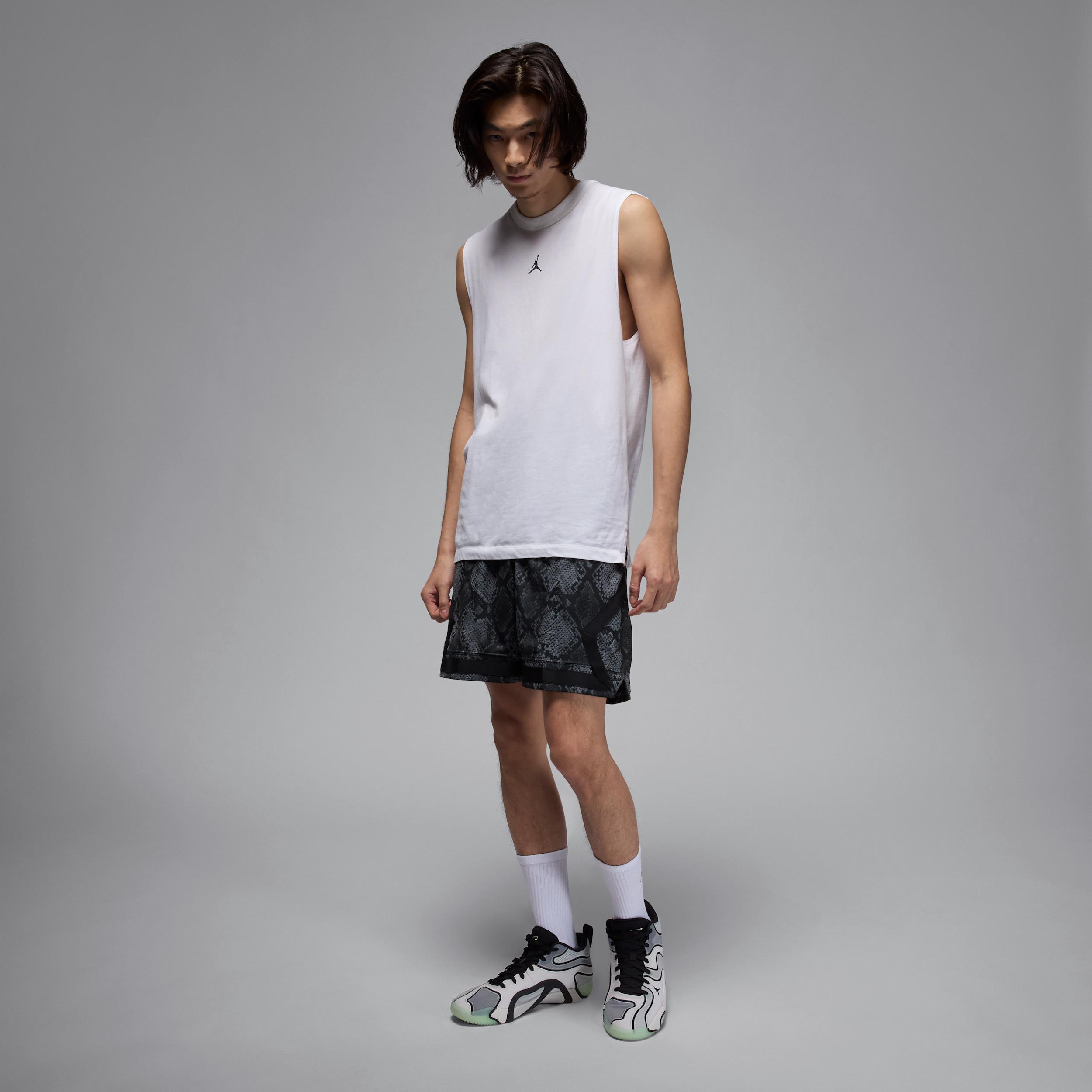 Mens Jordan Sport Dri-FIT Mesh Diamond Shorts | HF9907-010 Product Image