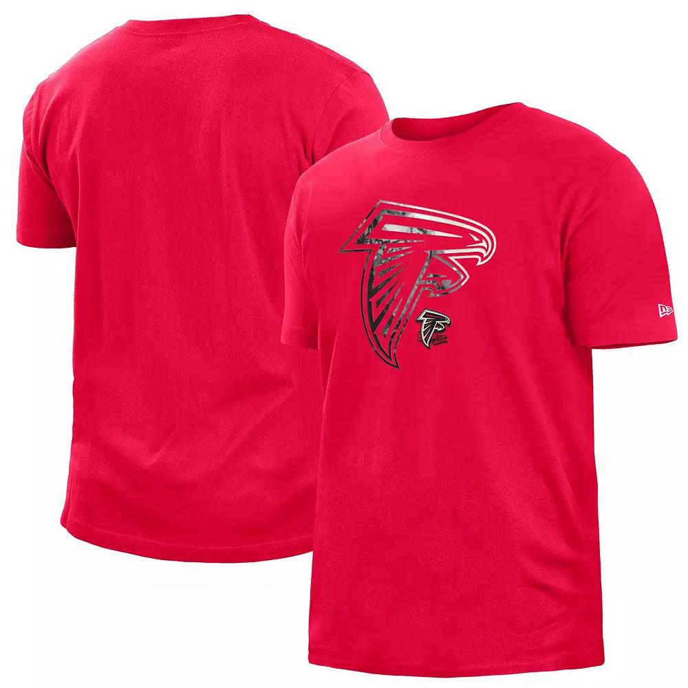 Men's New Era Red Atlanta Falcons 2022 Sideline Ink Dye T-Shirt,  Product Image