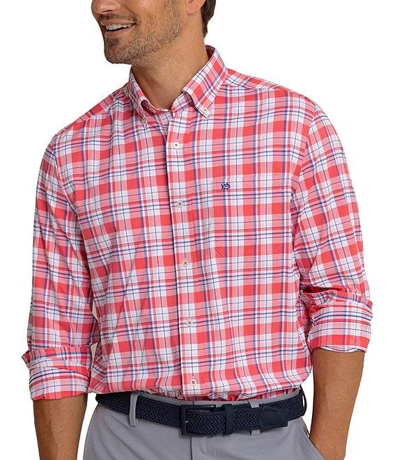 Southern Tide Brrr° Performance Stretch Summerton Plaid Long Sleeve Woven Shirt Product Image