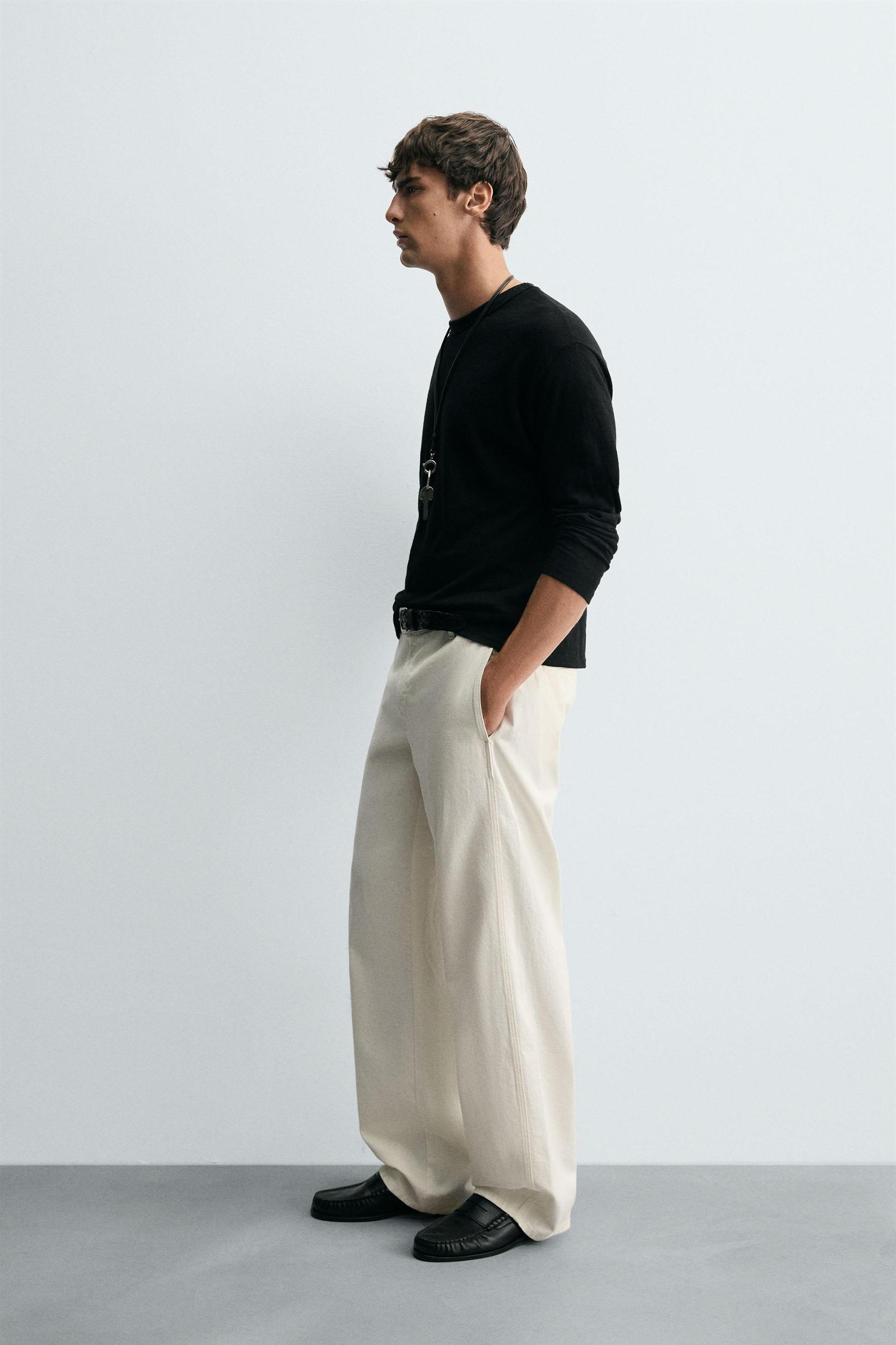 COTTON HEMP CHINO PANTS Product Image