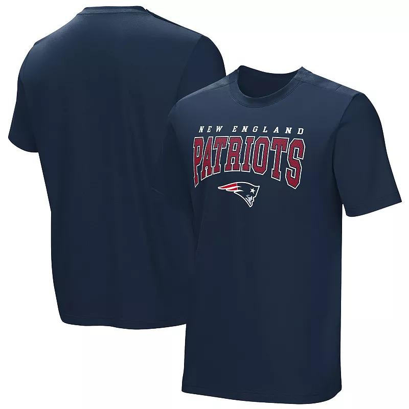 Men's  Navy New England Patriots Home Team Adaptive T-Shirt, Size: Medium, Blue Product Image