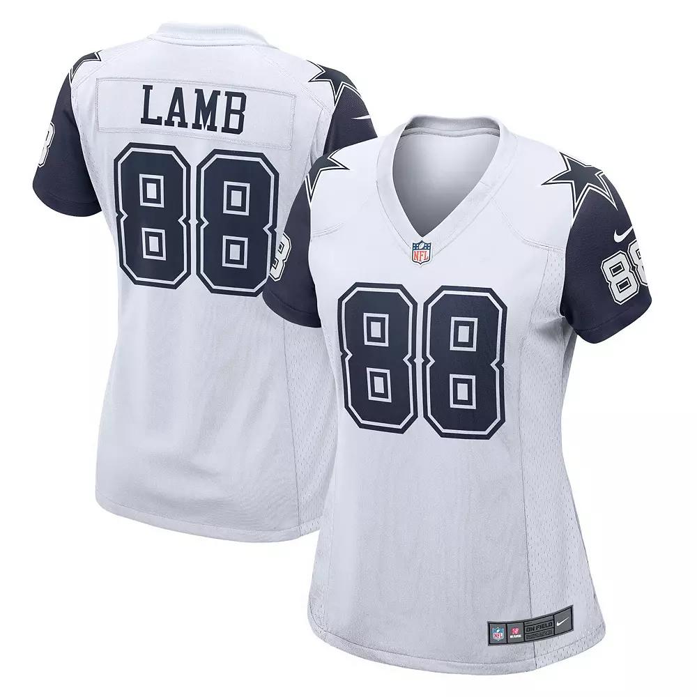 Women's Nike CeeDee Lamb White Dallas Cowboys 2nd Alternate Game Jersey,  Product Image