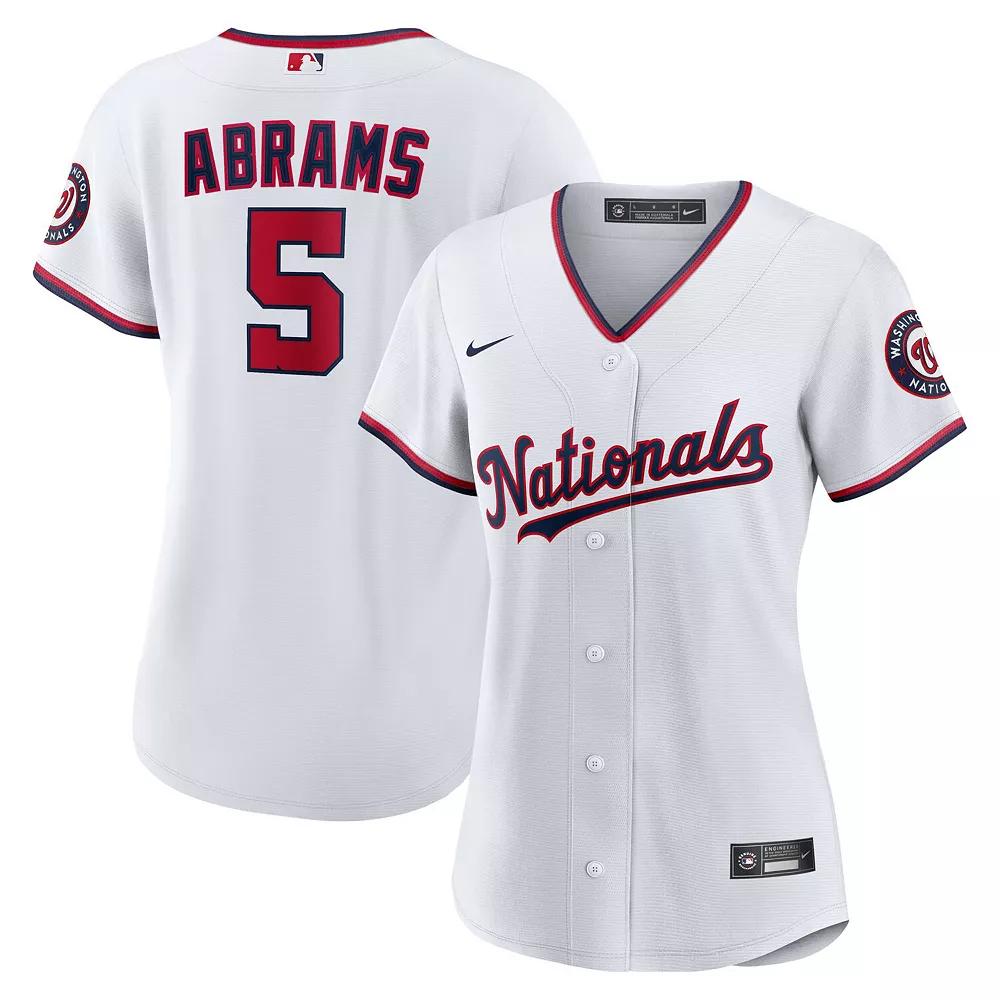 Women's Nike CJ Abrams White Washington Nationals Home Replica Player Jersey,  Product Image
