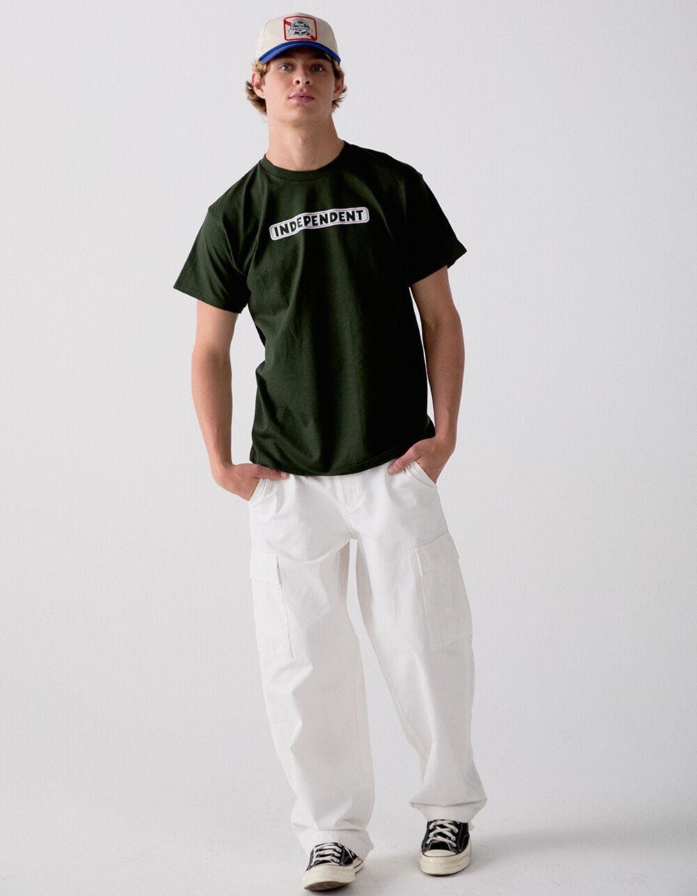 RSQ Mens Loose Cargo Pants - OFF WHITE Product Image