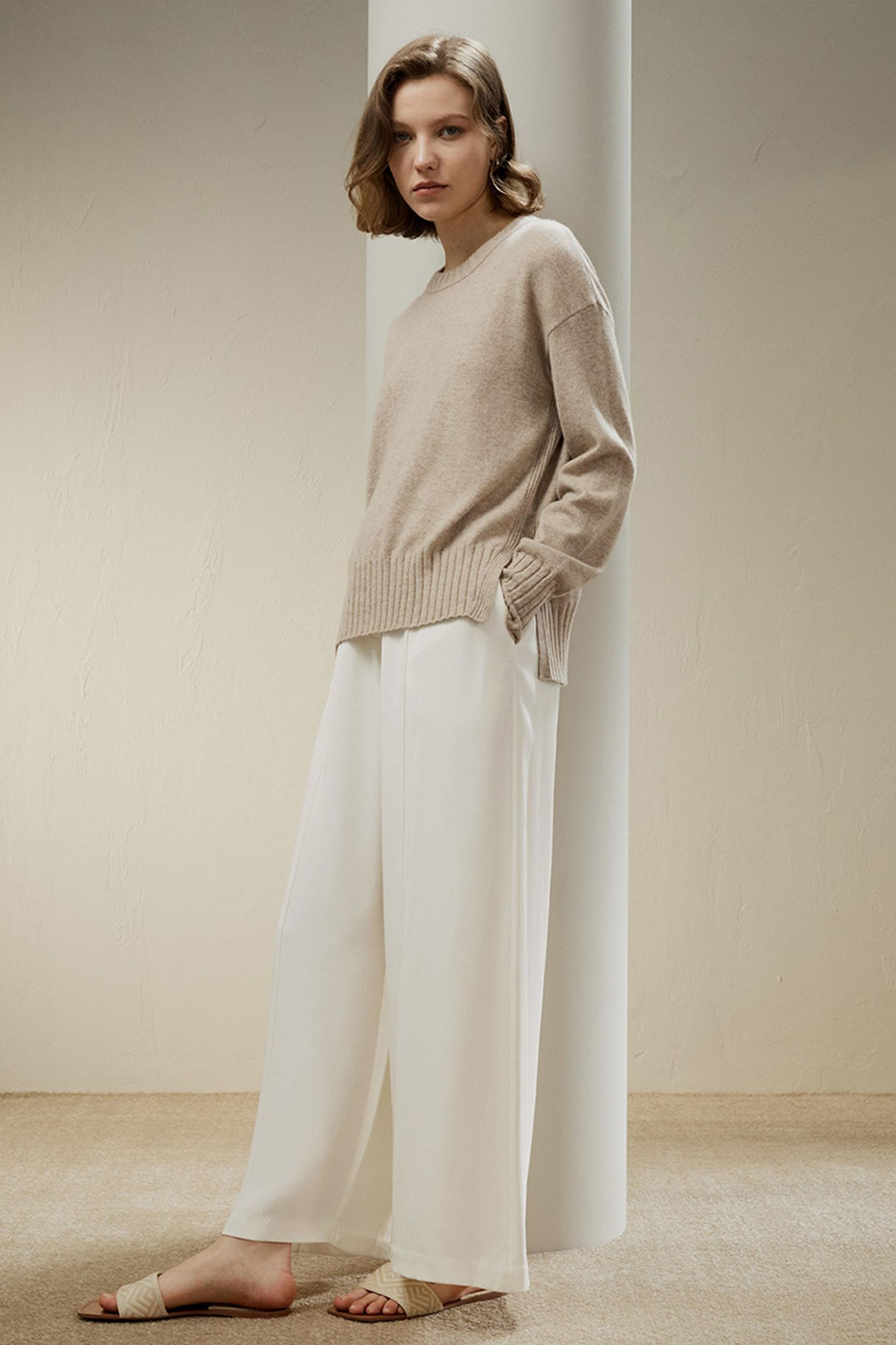 Crew Neck Cashmere Sweater Product Image