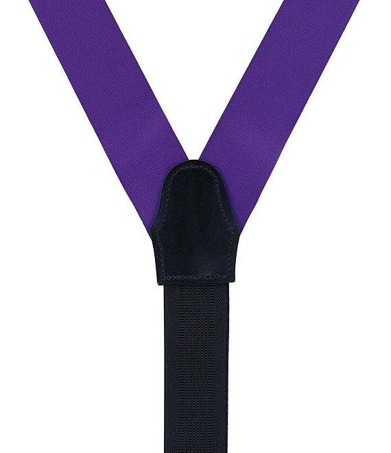 Trafalgar Phoenix Grosgrain Non-Stretch Ribbon Button End Suspenders Product Image