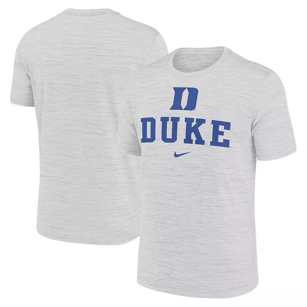 Men's Nike White Duke Blue Devils Primetime Velocity T-Shirt,  Product Image