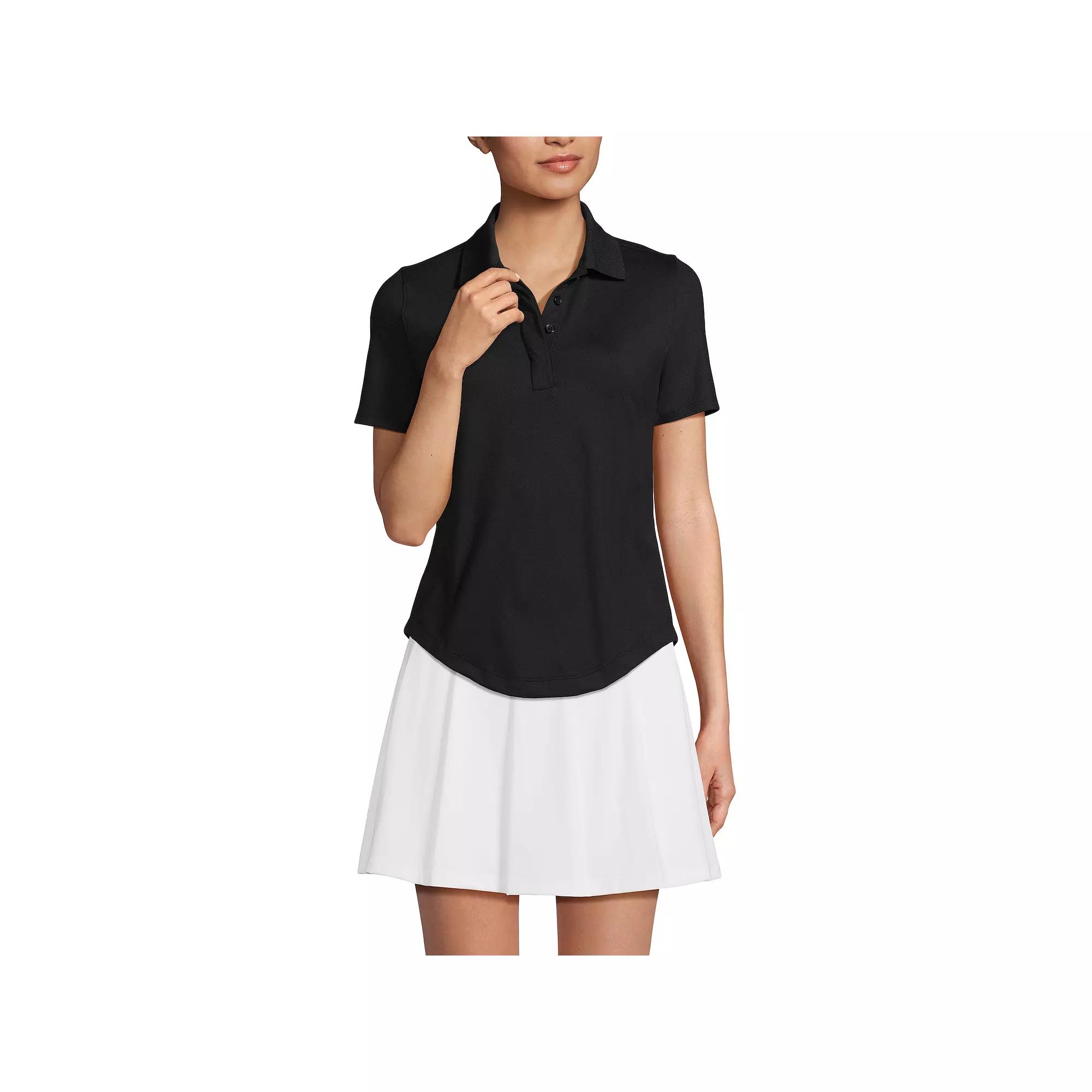 Women's Lands' End Short Sleeve High Impact Polo Top,  Product Image