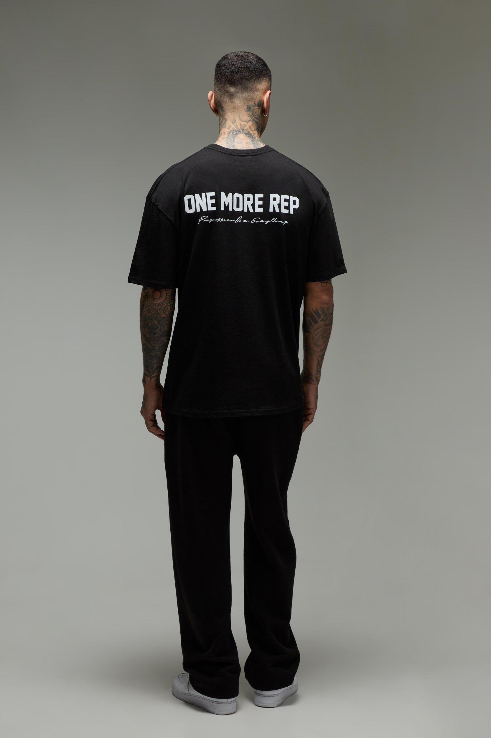 Tall MAN Active One More Rep Oversized T-Shirt | boohooMAN USA Product Image