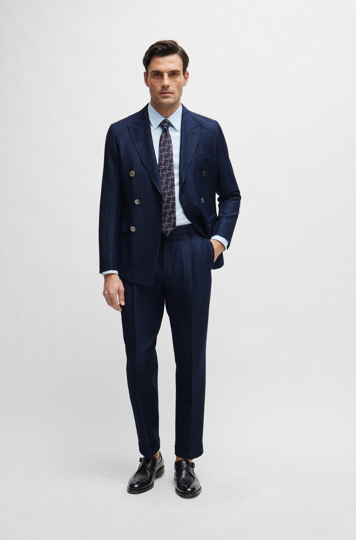 Slim-fit shirt in poplin with stretch Product Image