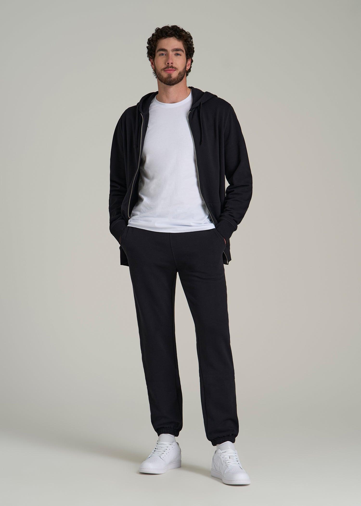 Wearever 2.0 Fleece Sweatpants for Tall Men in Black Male Product Image