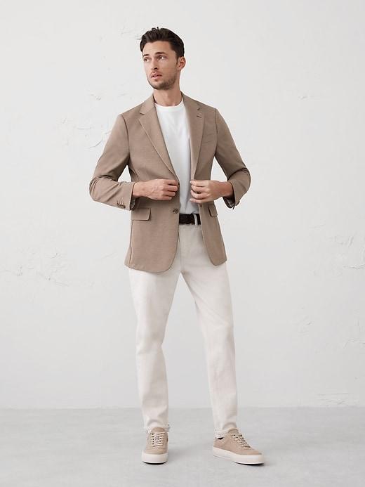 Tailored-Fit Knit Jacket Product Image