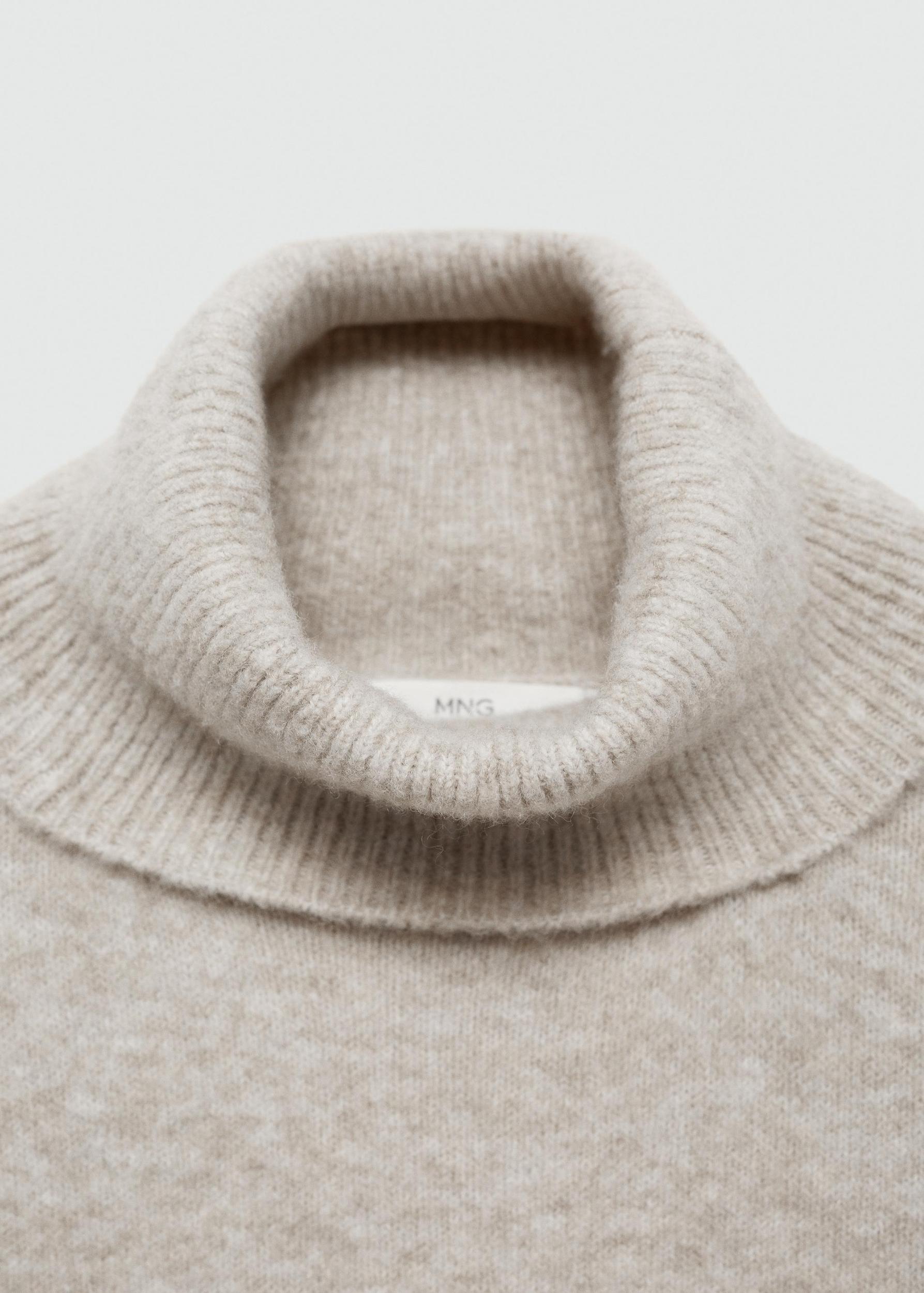 Turtleneck knit sweater - Women | MANGO USA Product Image